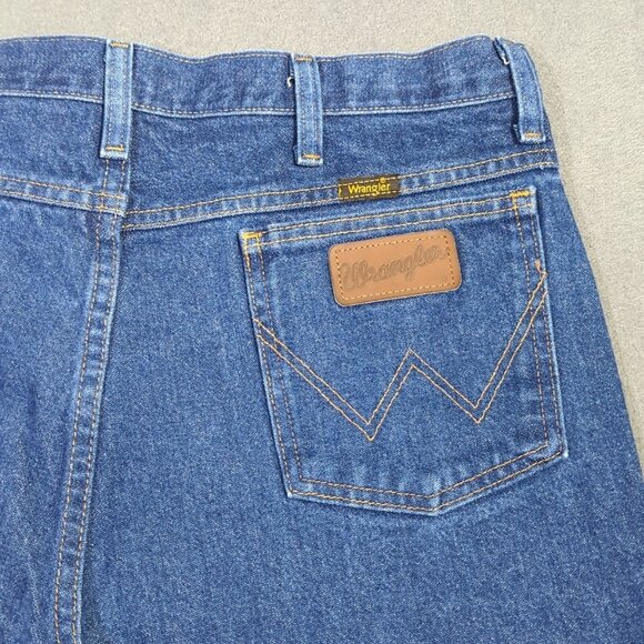 Wrangler Jeans Men's 36x36 Fits 34x33 Blue 945NAV Boot Cowboy Cut Western Denim - Picture 1 of 10